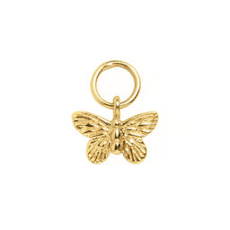  Butterfly Huggie Charm Gold 
