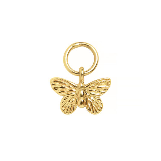 Butterfly Huggie Charm Gold