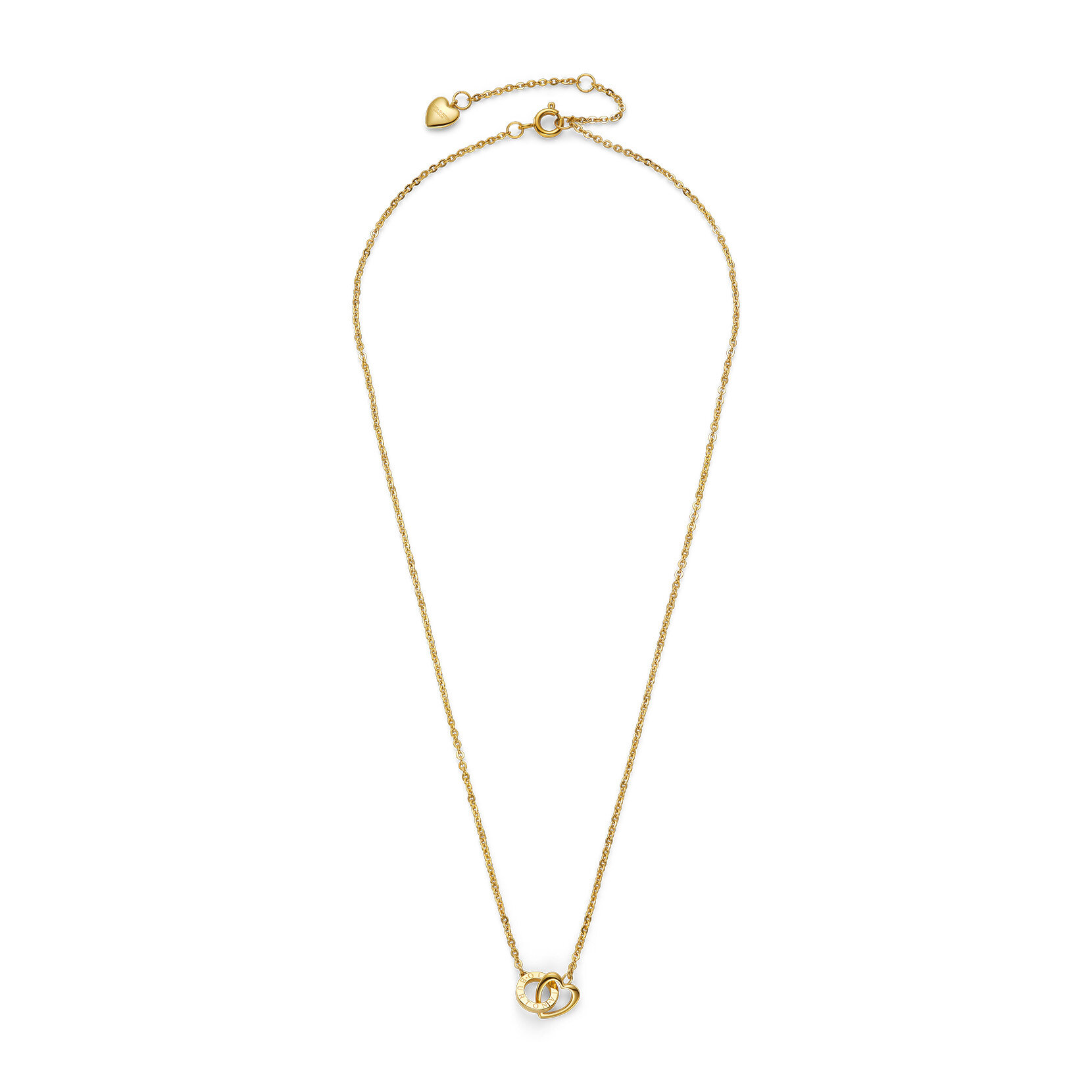 Kindred Interlink Heart Gold Plated Necklace