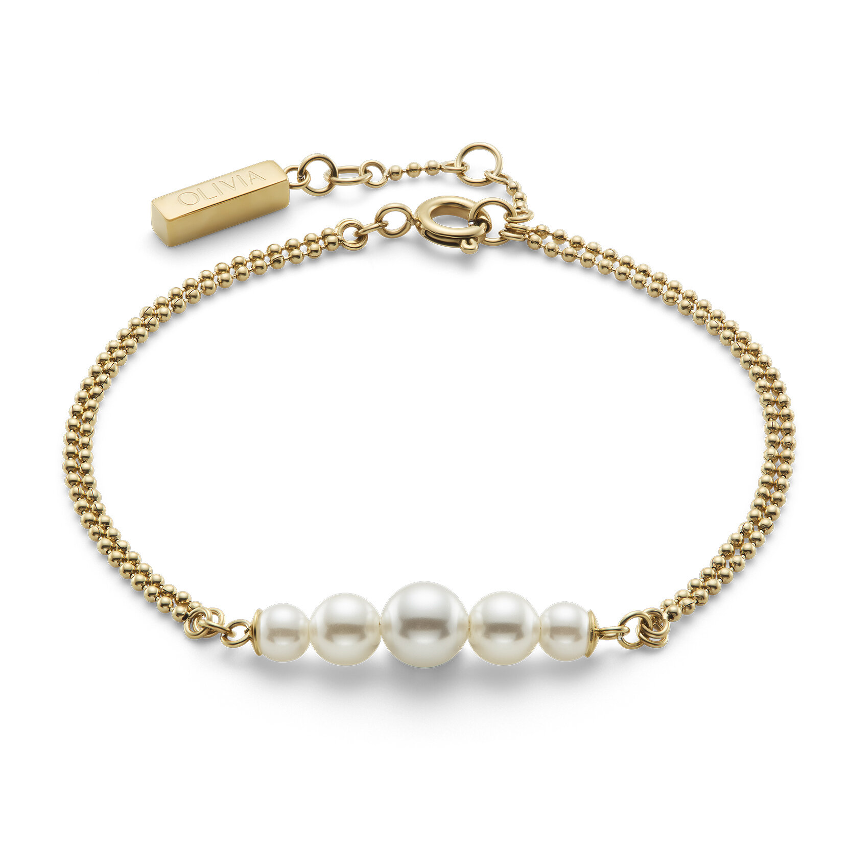 Pearls & Beads Gold Plated Bracelet