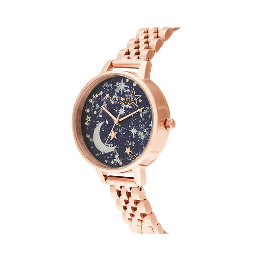 Celestial Navy & Rose Gold Bracelet