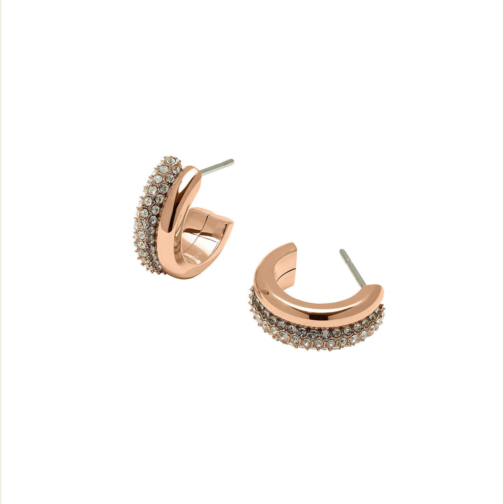 Entwine Rose Gold Hoop Earrings