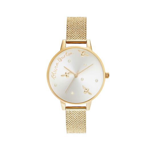 Pearly Queen Gold Boucle Mesh 