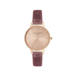 Sunray Demi Dial Watch with Rose Velvet