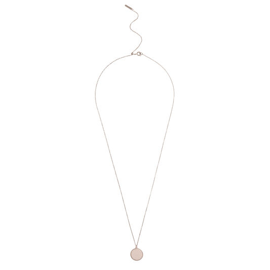Engravables Disc Necklace Silver