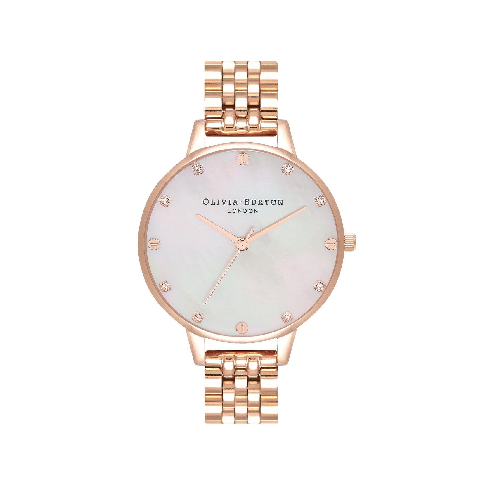 The Classics Rose Gold Watch, Interlink Bracelet & Hoop Bundle