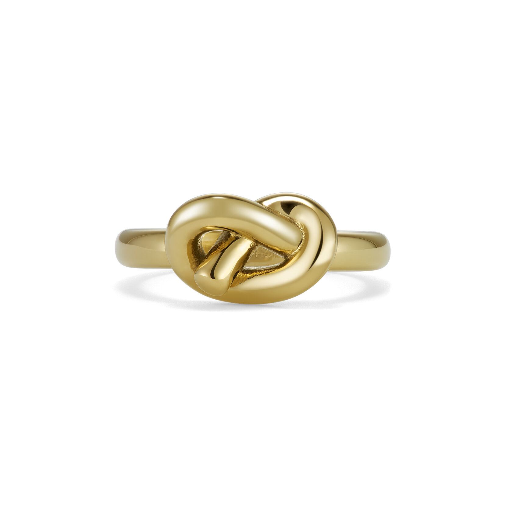 Lover's Knot Gold Plated Ring S