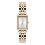 Townhouse 21mm Rectangle White & Carnation Gold Bracelet  display picture 2