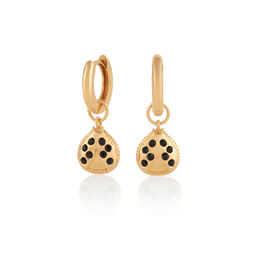 Ladybird Huggie Hoops Gold