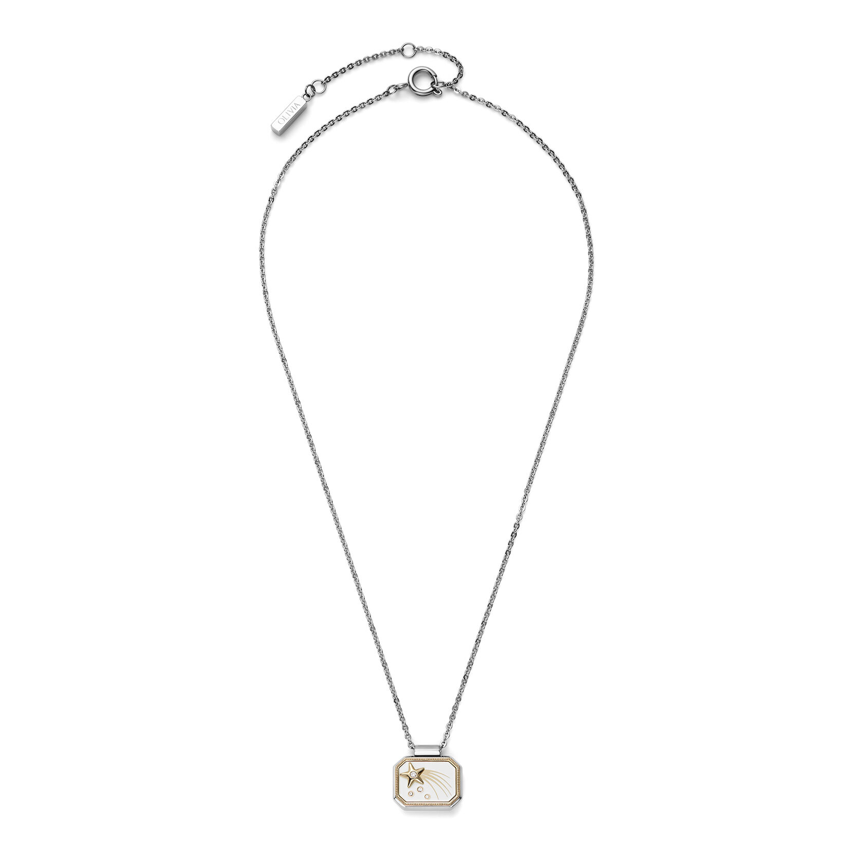 Signature Shooting Star Ivory & Silver Tone Necklace