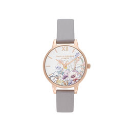 Enchanted Garden Gray Lilac & Pale Rose Gold