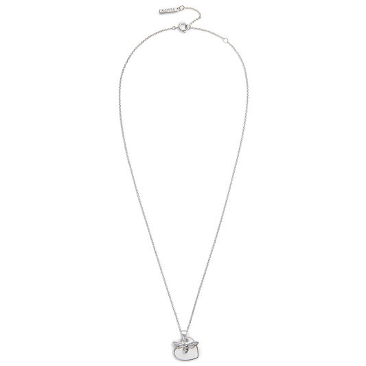 You Have My Heart Necklace White & Silver