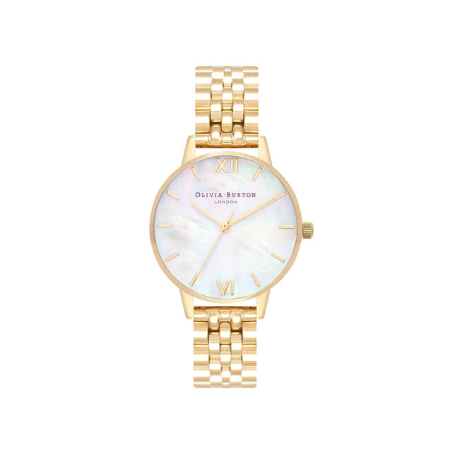 Classics 30mm White & Gold Bracelet Watch