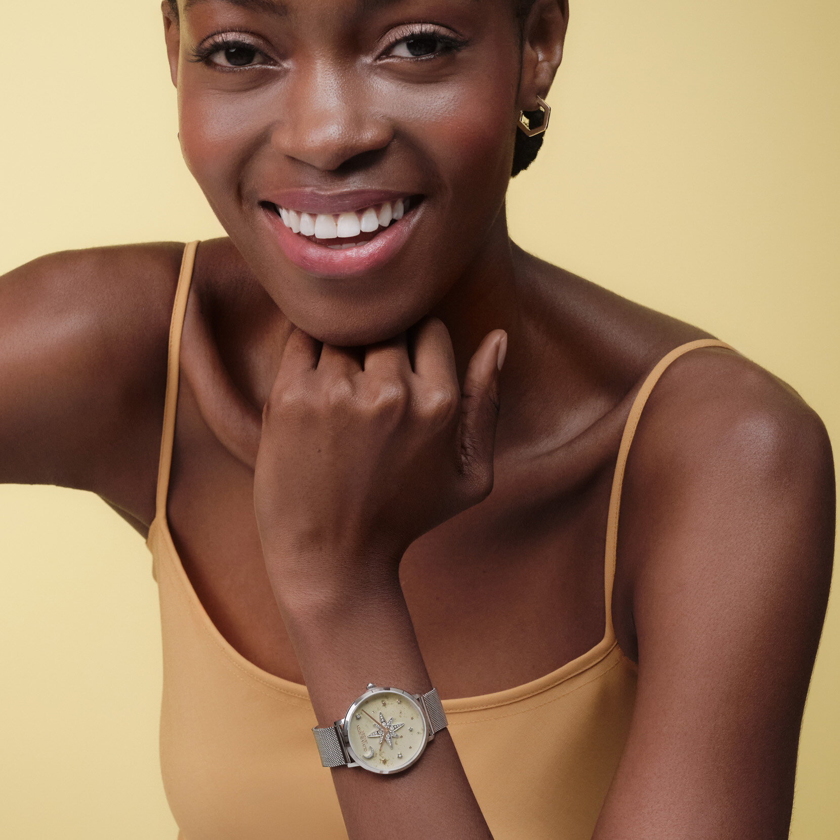 35mm Nova Grey & Silver Mesh Watch