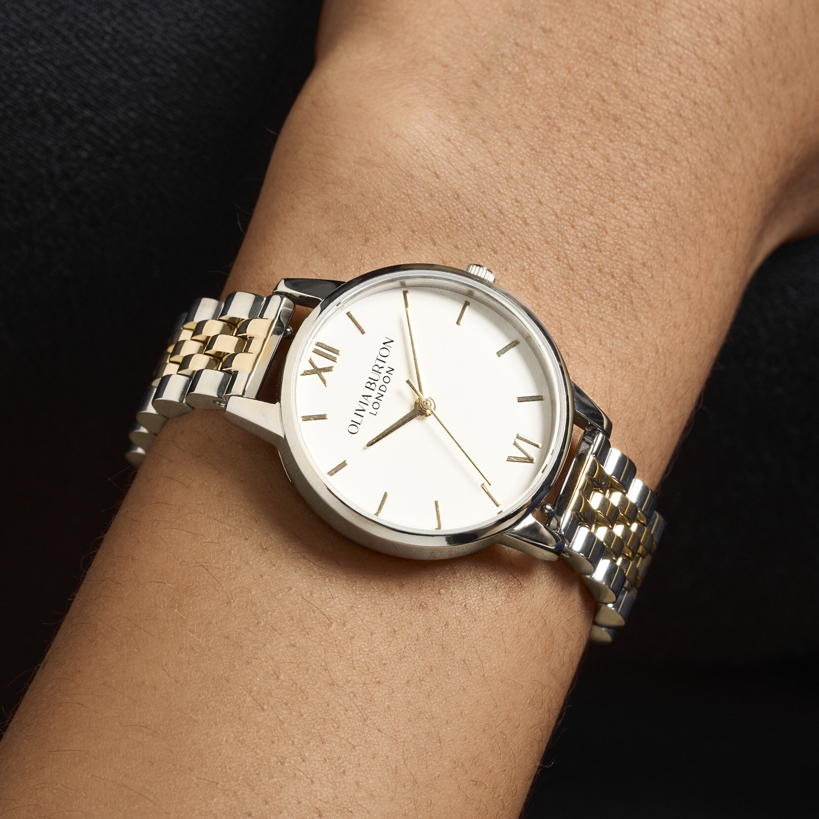 30mm White & Two Tone Bracelet Watch