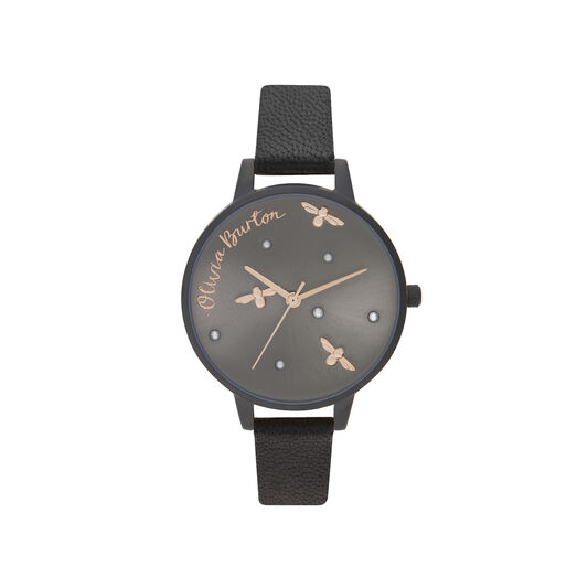 Pearly Queen Matte Black & Rose Gold