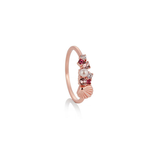 Under The Sea Shell Bubble Ring Rose Gold S