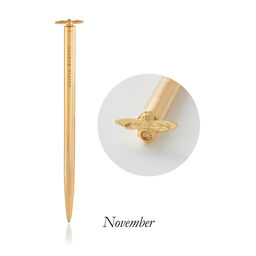 Celebration Bee Pen Light Topaz Crystal &&nbsp;Gold&nbsp;Nov