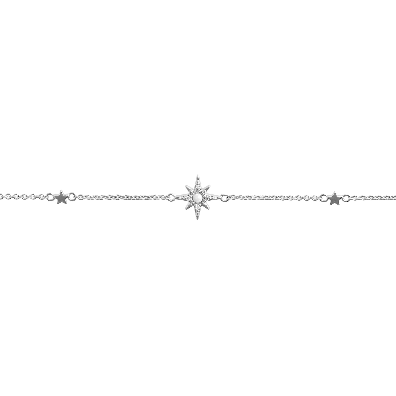 Silver North Star Bracelet