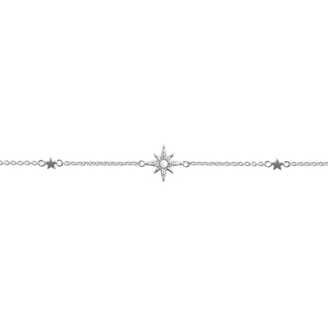 Celestial North Star Silver Bracelet