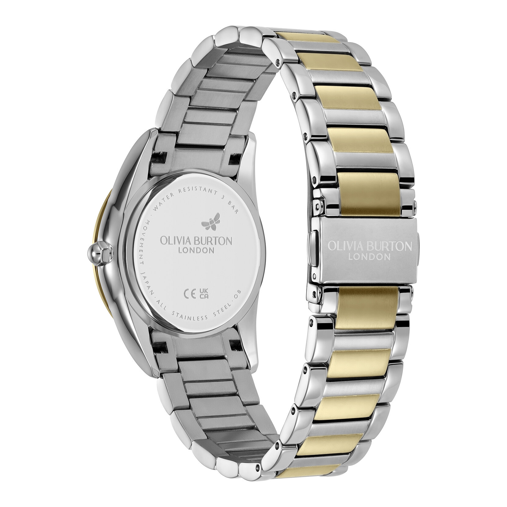 34mm Glowful Ivory & Two Tone Bracelet Watch