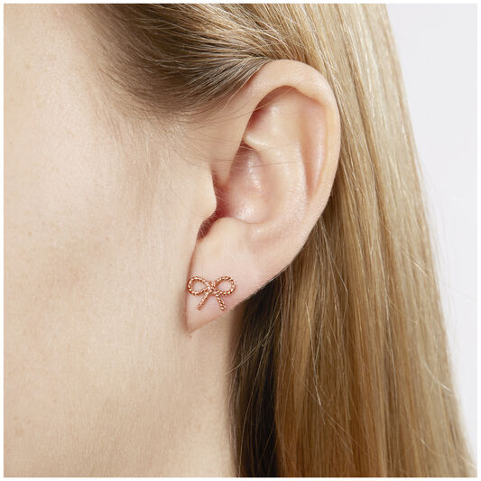Vintage Bow Stud Earrings