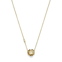 Tudor Rose Gold Plated Pendant Necklace