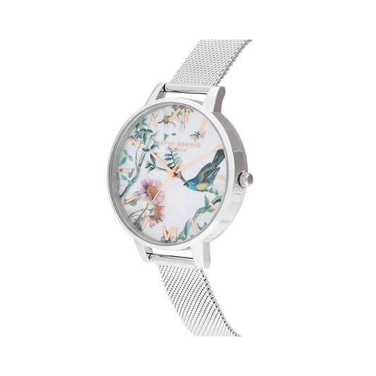 Painterly Prints Rose Gold & Silver Mesh