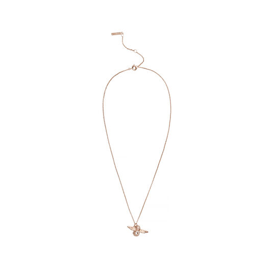Bejewelled Bee Pendant with Rose Quartz