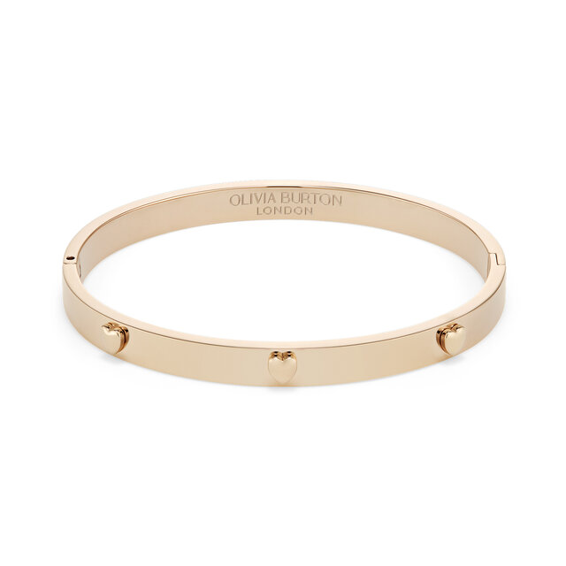 Mini Heart Rose Gold Plated Bangle