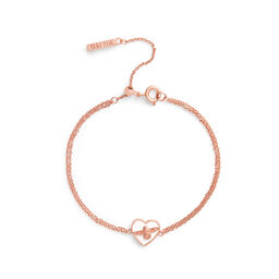 Love Bug Chain Bracelet White & Rose Gold