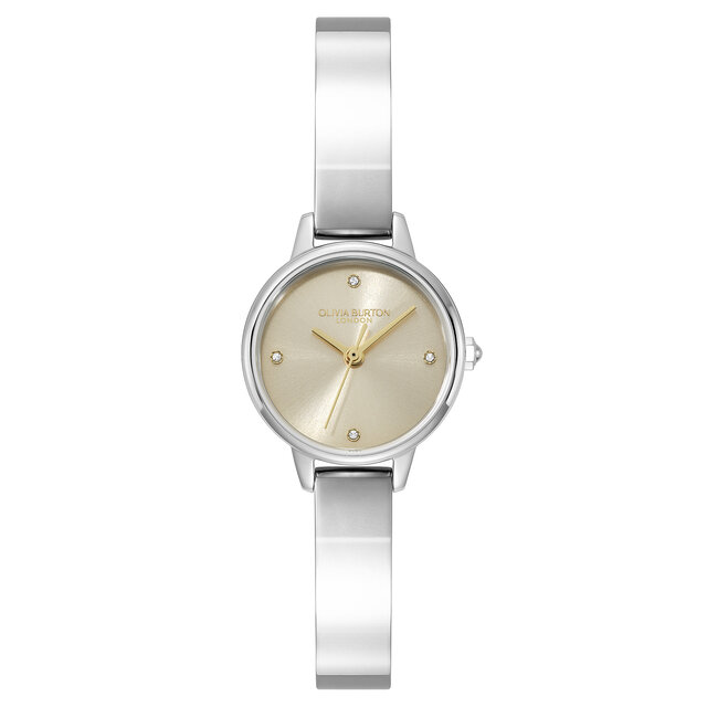 23mm Mini Champagne & Silver Bangle Watch