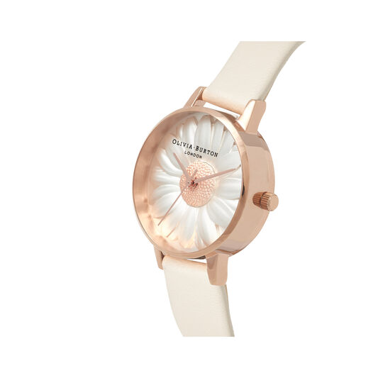 3D Daisy Vegan Nude & Rose Gold