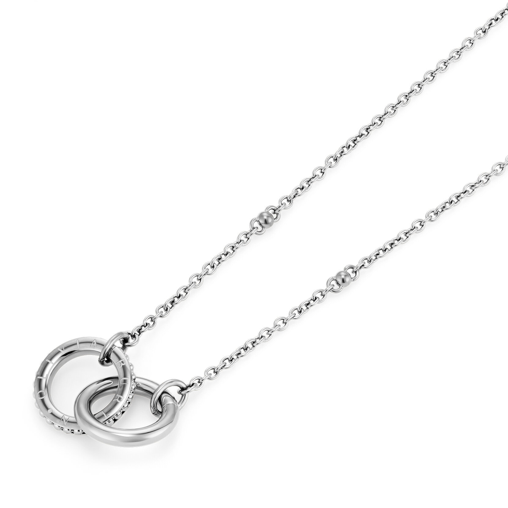 Amity Interlock Silver Tone Necklace