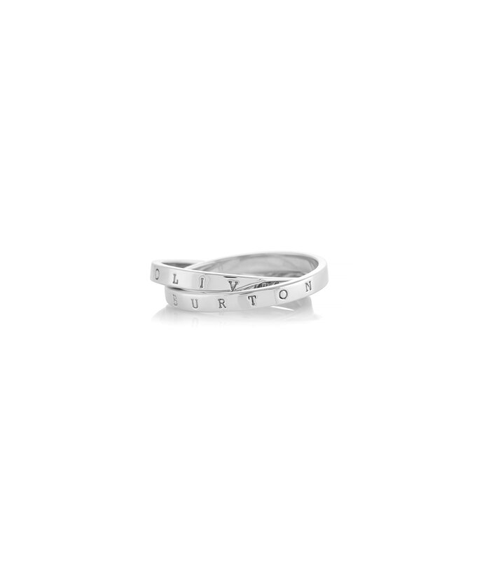 Classics Silver Interlink Ring M | Olivia Burton London