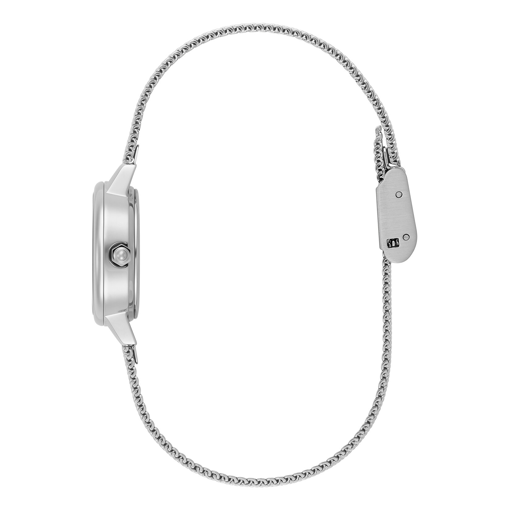 23mm Mini Primrose & Silver Mesh Watch