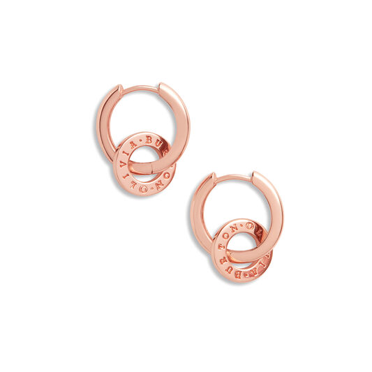 Interlink Huggies Rose Gold