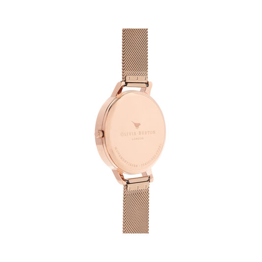 3D Bee Rose Gold Mesh Watch