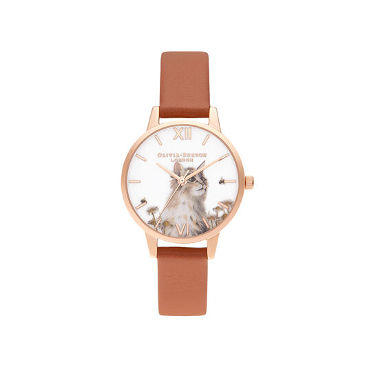 Illustrated Animals Vegan Honey Tan & Rose Gold