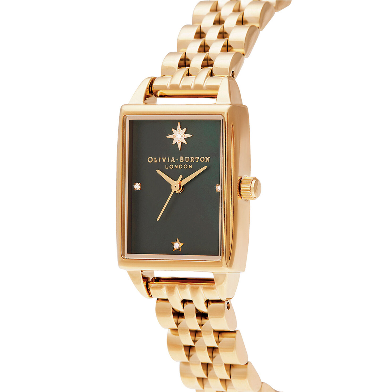Celestial Black Mother Of Pearl Dial & Gold Bracelet