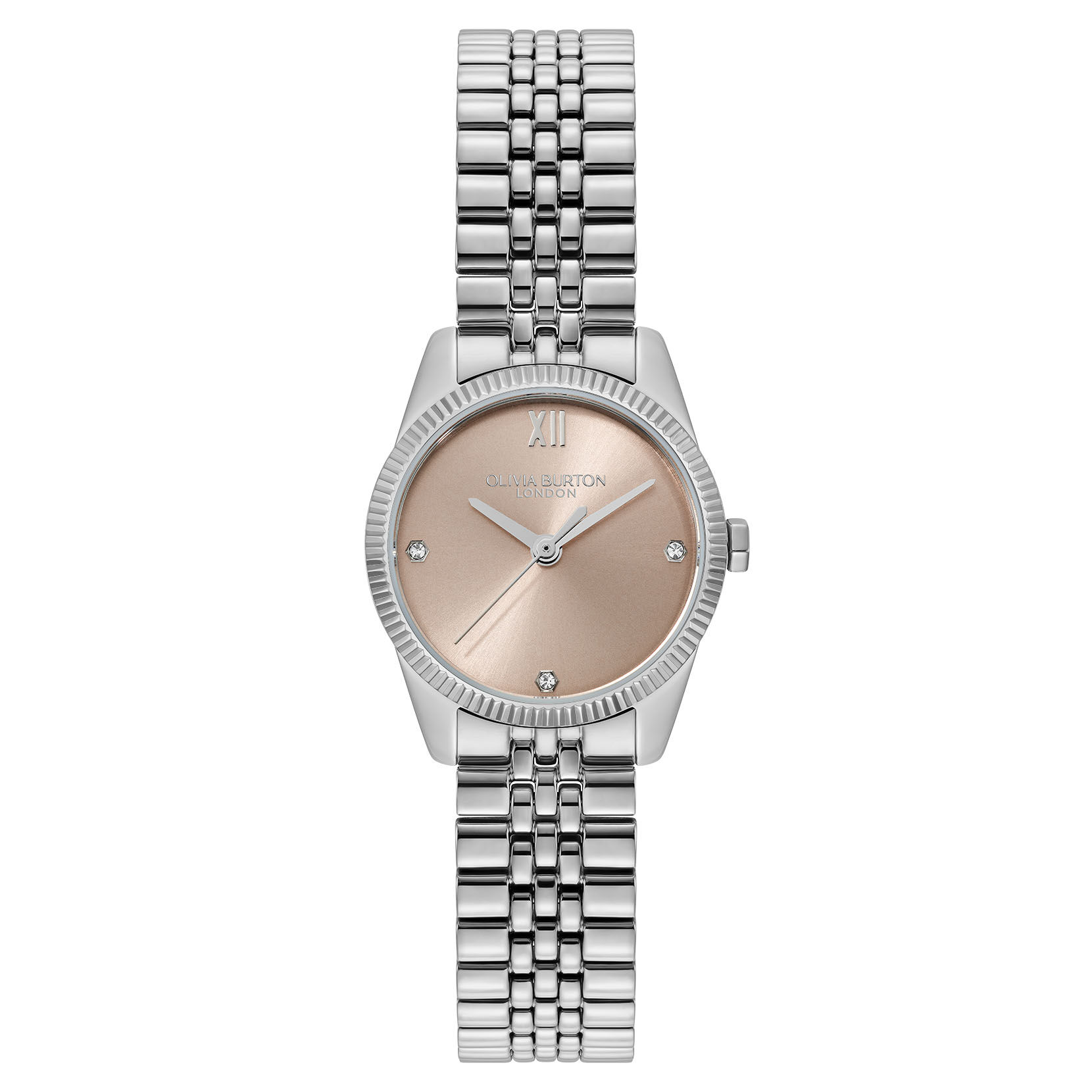 Sports Luxe 25mm Highbury Trench Coat & Silver Bracelet Watch