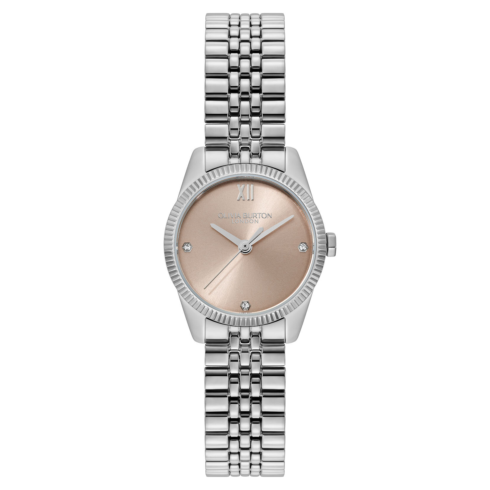 25mm Highbury Trench Coat & Silver Bracelet Watch