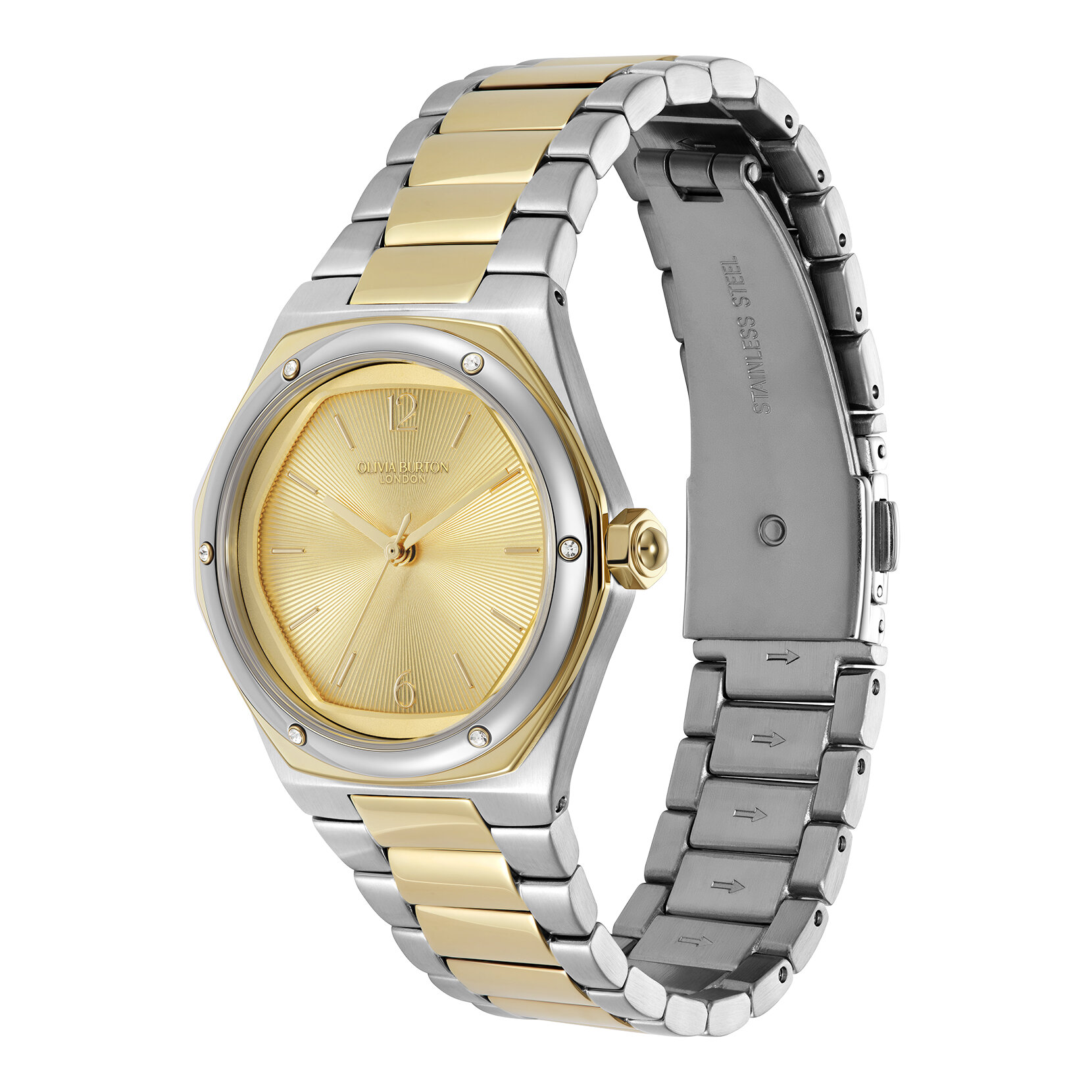 33mm Hexa Gold & Two Tone Bracelet Watch