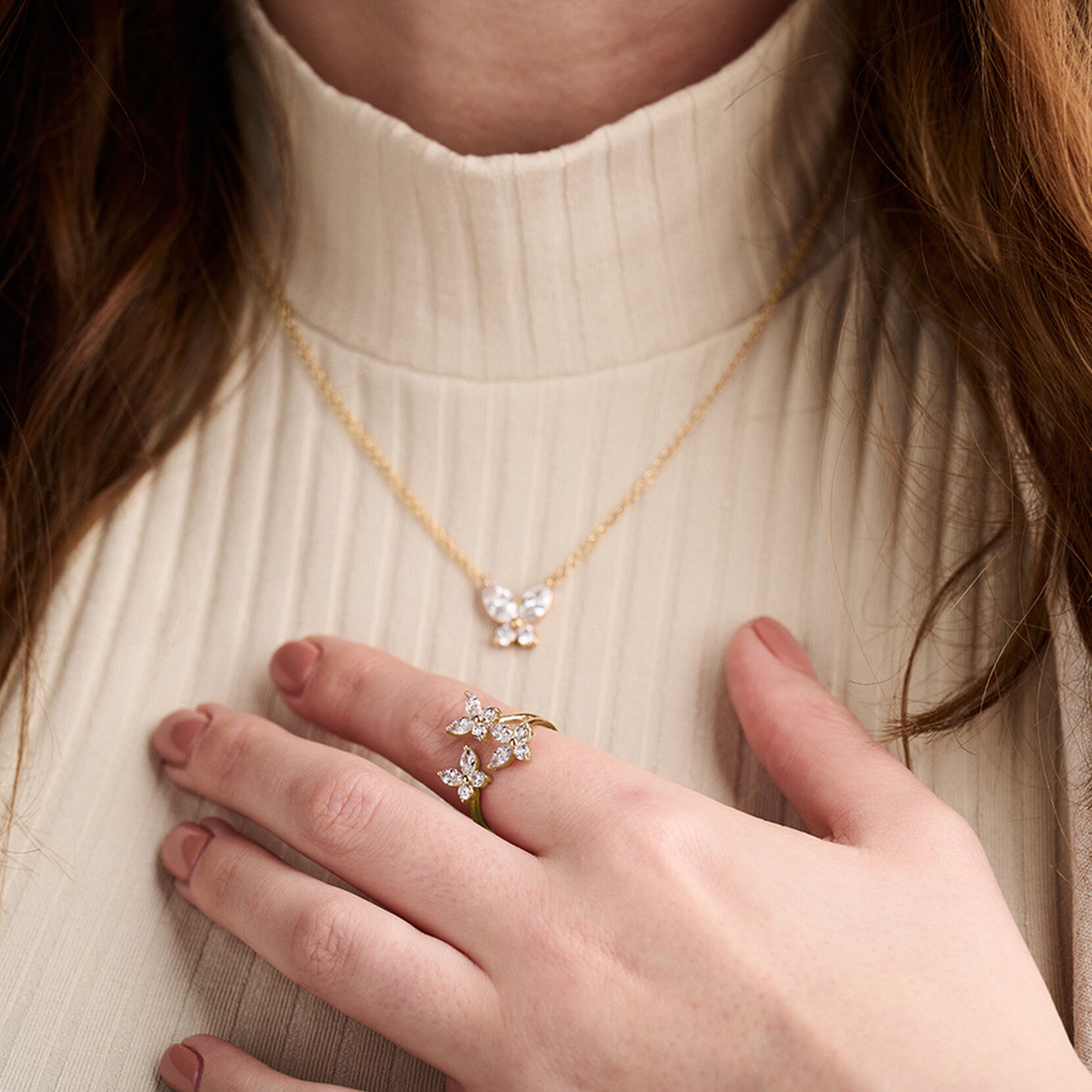 Gold Marquise Statement Ring