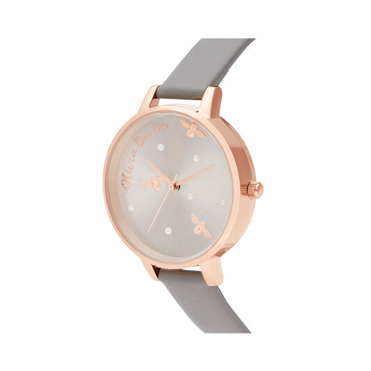 Pearly Queen Vegan London Gray & Rose Gold