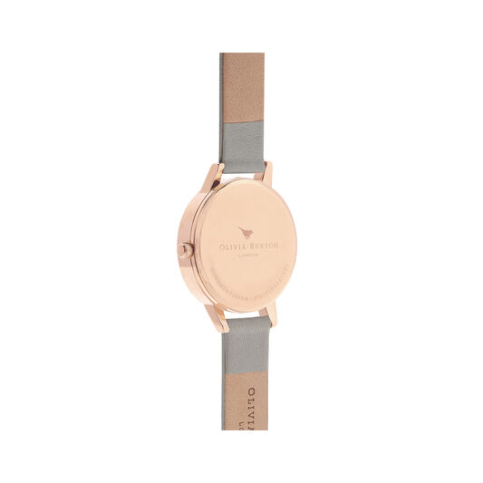 White Dial Grey & Rose Gold Watch