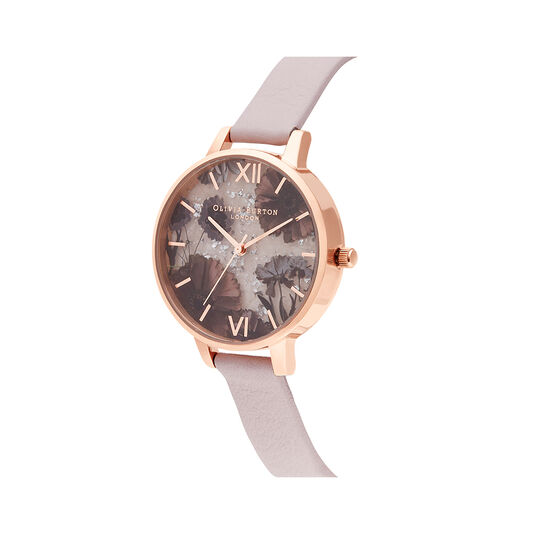 Celestial Rose Quartz, Pink & Rose Gold Watch