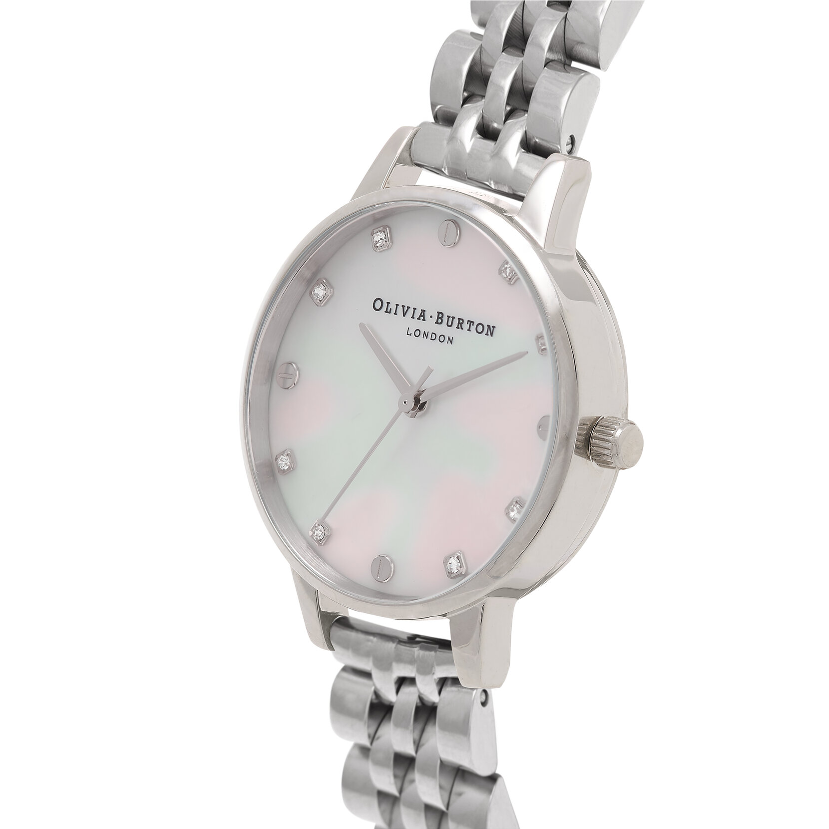 30mm White & Silver Bracelet Watch