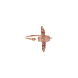  3D Bee Ring Rose Gold 
