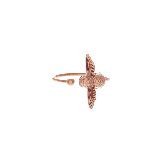 3D Bee Ring Rose Gold